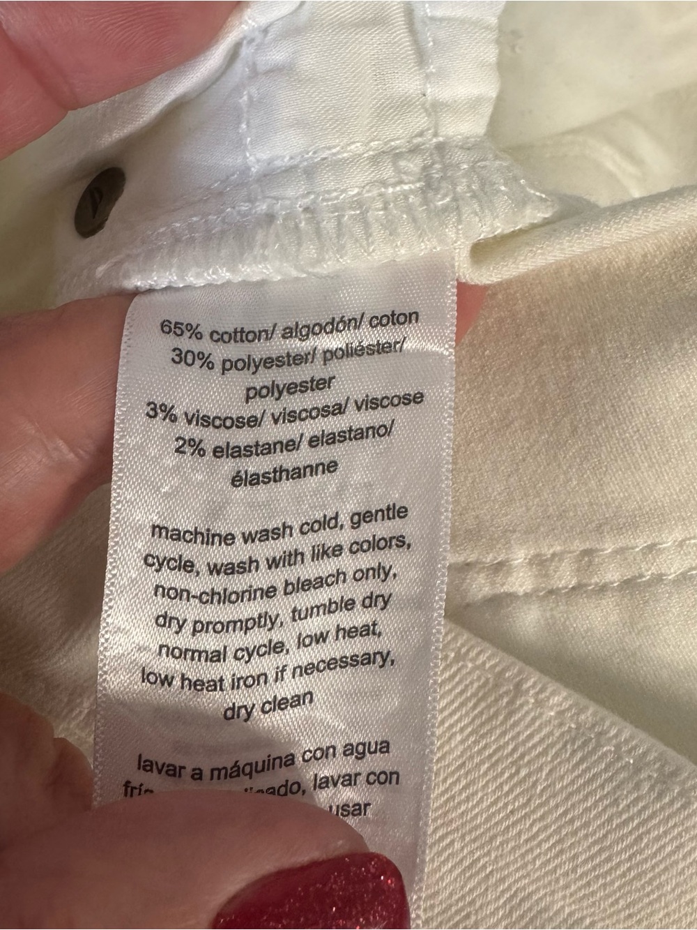 Nautica White Cuffed-Hem Women's Jean Shorts  SIZE: 2       #3 - Picture 6 of 6